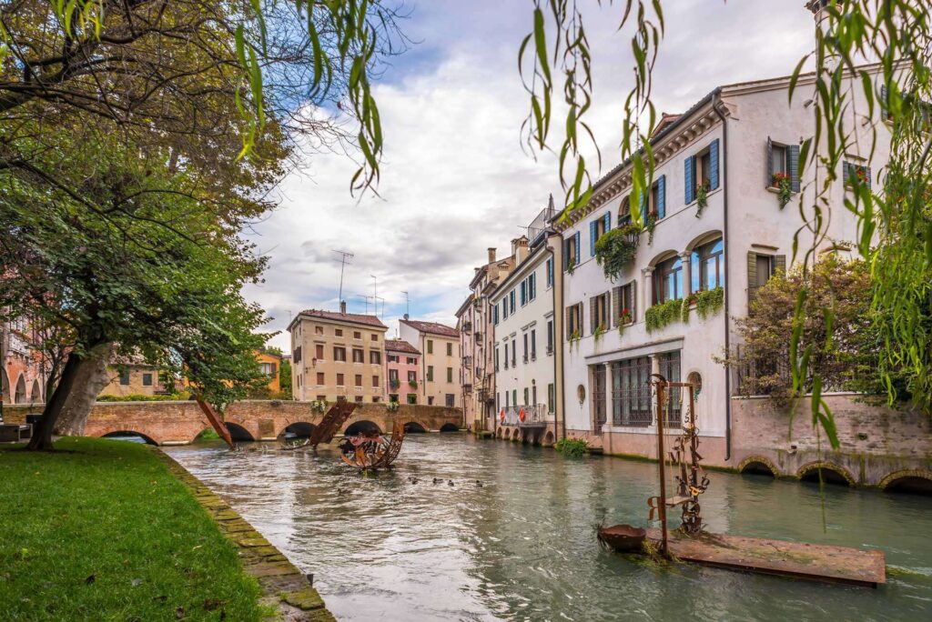 a canal in Treviso, Italy