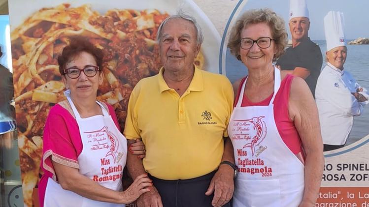 Verona women at the Miss Tagliatella Romagnola 2024 pasta competition