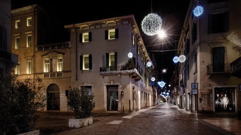 The outside of the Palazzo Victoria hotel in Verona, Italy